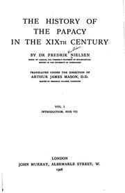 Cover of: The history of the papacy in the XIXth century
