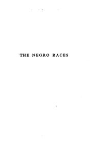 Cover of: The negro races by Jerome Dowd