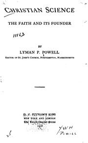 Cover of: Christian science by Lyman P. Powell
