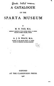 A catalogue of the Sparta Museum by Sparta Museum.