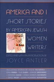 Cover of: America and I: Short Stories by American Jewish Women Writers