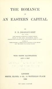 The romance of an eastern capital by F. B. Bradley-Birt