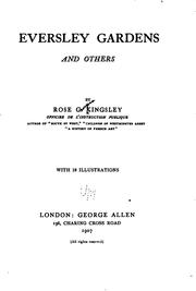 Cover of: Eversley gardens and others