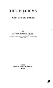 Cover of: The Pilgrims, and other poems