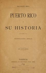Cover of: Puerto Rico History