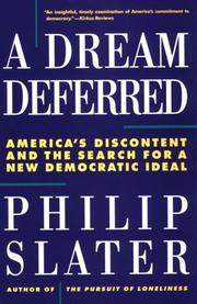 Cover of: A Dream Deferred | Philip Slater