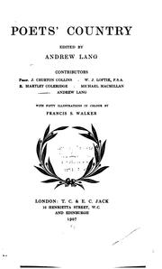 Cover of: Poets' country by Andrew Lang