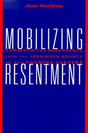 Cover of: MOBILIZING RESENTMENT by Jean V. Hardisty