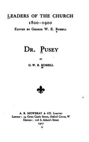 Cover of: Dr. Pusey by George William Erskine Russell
