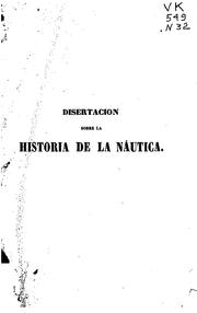 Cover of: Disertacion sobre la historia de la náutica by Martín Fernández de Navarrete