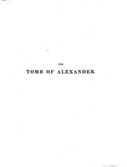 Cover of: The tomb of Alexander by Edward Daniel Clarke