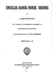 Cover of: Engelsk-dansk-norsk ordbog by J. Brynildsen