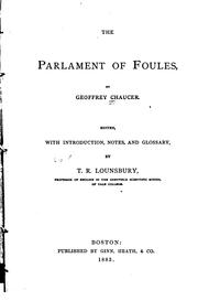 Cover of: The parlament of foules by Geoffrey Chaucer