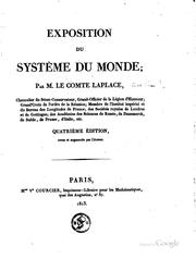 Exposition du système du monde by Pierre Simon marquis de Laplace
