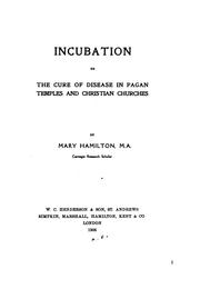 Cover of: Incubation by Mary Agnes Hamilton