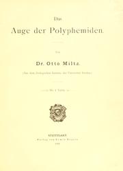 Das Auge der Polyphemiden by Otto Miltz