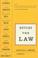 Cover of: Outside the Law