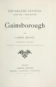 Cover of: Gainsborough: biographie critique