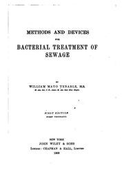 Cover of: Methods and devices for bacterial treatment of sewage by William Mayo Venable
