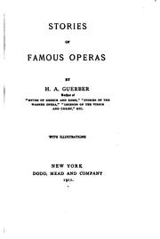 Cover of: Stories of famous operas. by H. A. Guerber