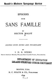 Cover of: Episodes from Sans famille.