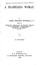 Cover of: blameless woman | John Strange Winter