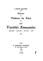 Histoire des théâtres de Paris by L.-Henry Lecomte