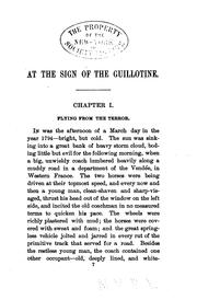 Cover of: At the sign of the guillotine