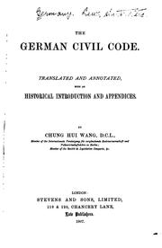 Cover of: The German Civil code.