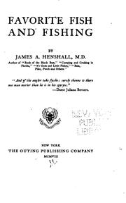 Cover of: Favorite fish and fishing by James A. Henshall