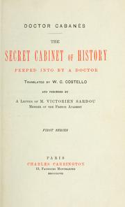 Cover of: The secret cabinet of history peeped into by a doctor