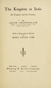 Cover of: The Kingdom in India by Jacob Chamberlain