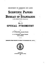 Cover of: Optical pyrometry