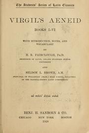 Cover of: Virgil's Aeneid books I-VI by Publius Vergilius Maro