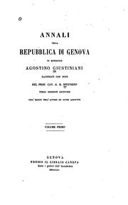 Cover of: Annali della repubblica di Genova di Monsignor Giustiniani