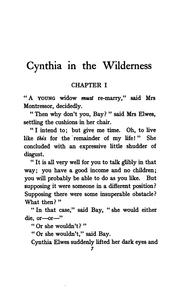Cover of: Cynthia in the wilderness