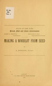 Cover of: Making a woodlot from seed.