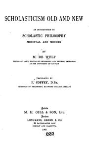 Cover of: Scholasticism old and new by M. de Wulf