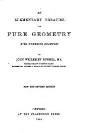Cover of: An elementary treatise on pure geometry with numerous examples