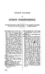 Cover of: The correspondence of M. Tullius Cicero by Cicero