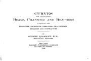 Cover of: Curves for calculating beams, channels and reactions by Sidney Diamant