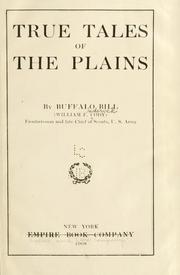 Cover of: True tales of the plains