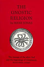 Cover of: The Gnostic Religion by H. Jonas