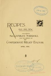 Cover of: Recipes old and new