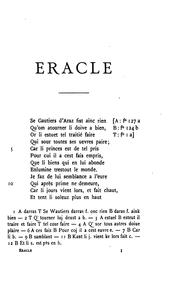 Cover of: Œuvres de Gautier d'Arras