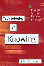 Cover of: Technologies of knowing: a proposal for the human sciences