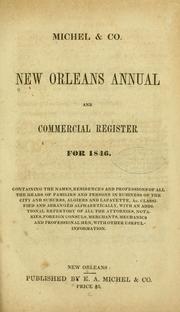 Cover of: New Orleans annual and commercial register of 1846. by 