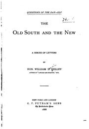 Cover of: The old South and the new.: A series of letters