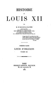 Cover of: Histoire de Loius XII