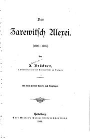 Cover of: Der Zarewitsch Alexei (1690-1718)